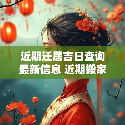 近期迁居吉日查询最新信息 近期搬家吉日查询大全