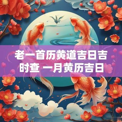老一首历黄道吉日吉时查 一月黄历吉日吉时