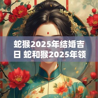 蛇猴2025年结婚吉日 蛇和猴2025年领证吉日