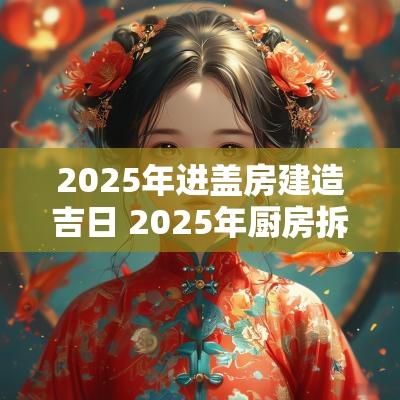 2025年进盖房建造吉日 2025年厨房拆炉灶吉日