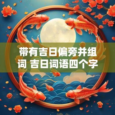 带有吉日偏旁并组词 吉日词语四个字