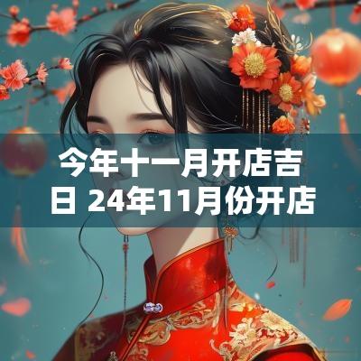 今年十一月开店吉日 24年11月份开店吉日