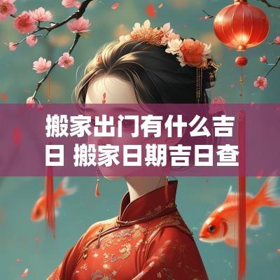 搬家出门有什么吉日 搬家日期吉日查询表