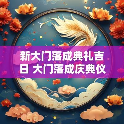 新大门落成典礼吉日 大门落成庆典仪式风俗 新大门落成典礼吉日 大门落成庆典仪式风俗