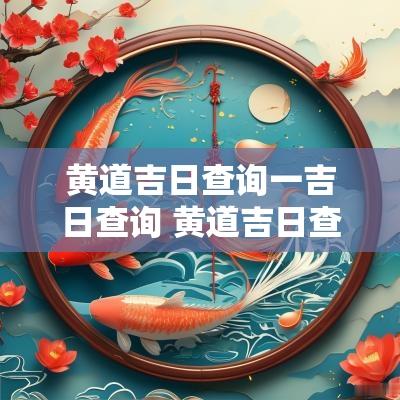 黄道吉日查询一吉日查询 黄道吉日查询表