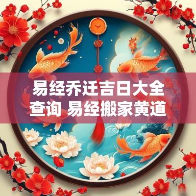 易经乔迁吉日大全查询 易经搬家黄道吉日查询