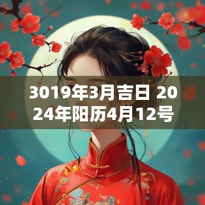 3019年3月吉日 2025年阳历4月12号黄道吉日