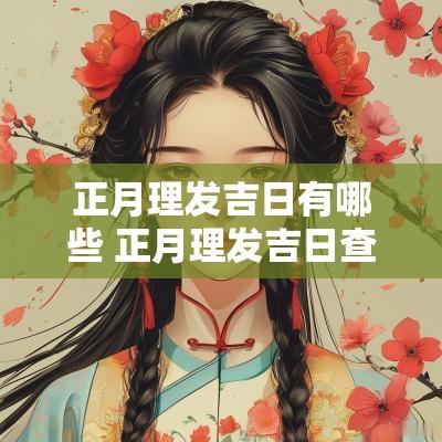 正月理发吉日有哪些 正月理发吉日查询大全