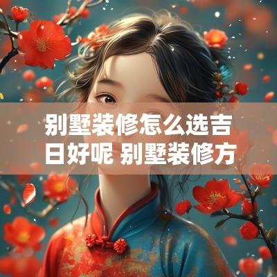 别墅装修怎么选吉日好呢 别墅装修方案怎么选吉日
