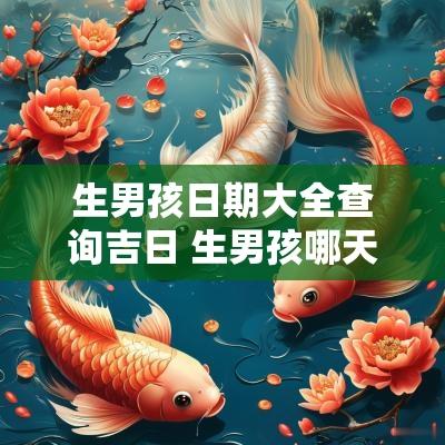 生男孩日期大全查询吉日 生男孩哪天是吉利日子