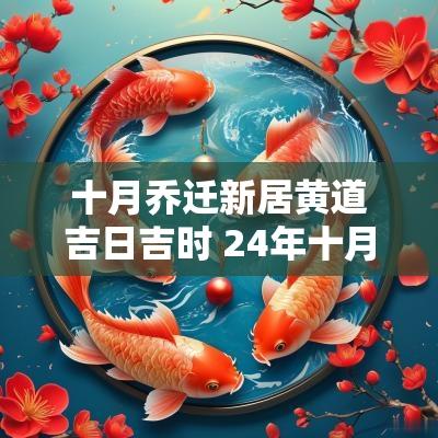 十月乔迁新居黄道吉日吉时 24年十月初9能乔迁新居吗