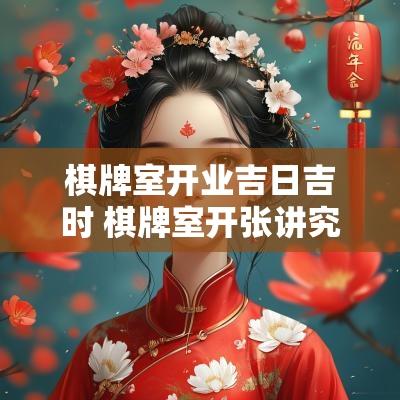 棋牌室开业吉日吉时 棋牌室开张讲究和忌讳