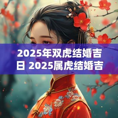 2025年双虎结婚吉日 2025属虎结婚吉日怎么选