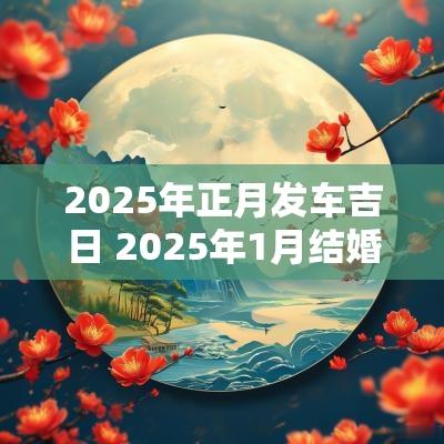 2025年正月发车吉日 2025年1月结婚吉日