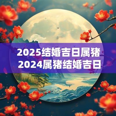 2025结婚吉日属猪 2025属猪结婚吉日一览表