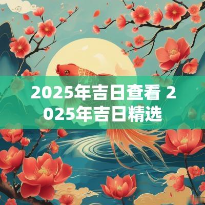 2025年吉日查看 2025年吉日精选