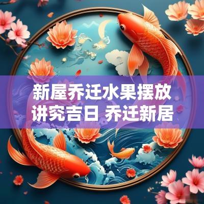 新屋乔迁水果摆放讲究吉日 乔迁新居水果的摆法