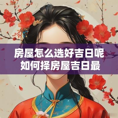 房屋怎么选好吉日呢 如何择房屋吉日最好