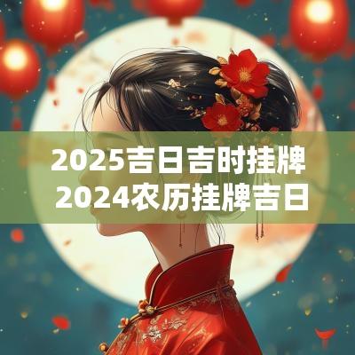 2025吉日吉时挂牌 2025农历挂牌吉日查询