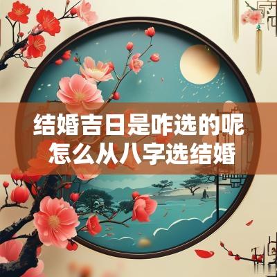 结婚吉日是咋选的呢 怎么从八字选结婚吉日