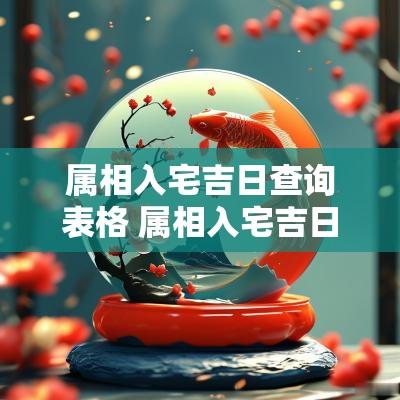 属相入宅吉日查询表格 属相入宅吉日查询2025