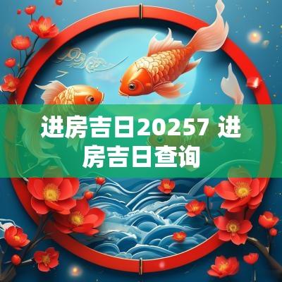 进房吉日20257 进房吉日查询