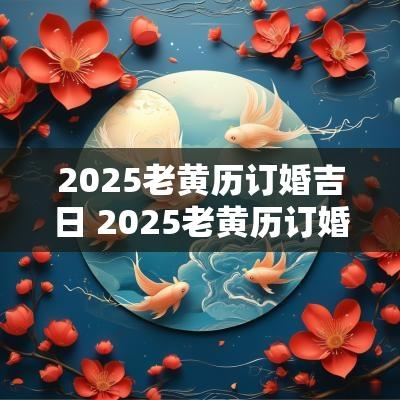 2025老黄历订婚吉日 2025老黄历订婚吉日查询