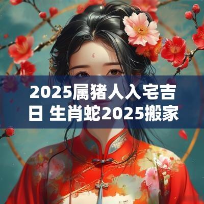 2025属猪人入宅吉日 生肖蛇2025搬家入宅吉日