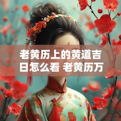 老黄历上的黄道吉日怎么看 老黄历万年历黄道吉日查询