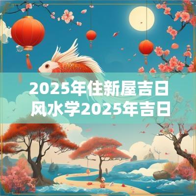 2025年住新屋吉日 风水学2025年吉日
