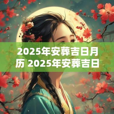2025年安葬吉日月历 2025年安葬吉日速查表