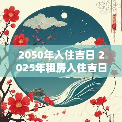 2050年入住吉日 2025年租房入住吉日