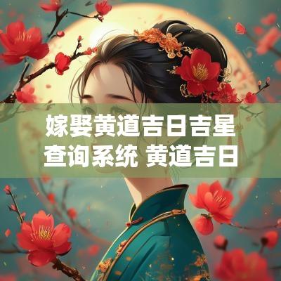 嫁娶黄道吉日吉星查询系统 黄道吉日吉星入宅