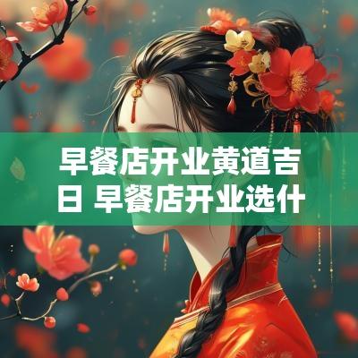 早餐店开业黄道吉日 早餐店开业选什么吉日好
