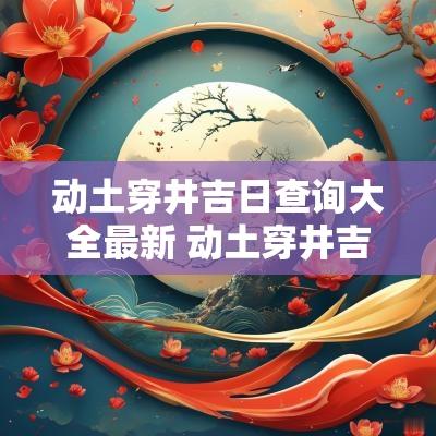 动土穿井吉日查询大全最新 动土穿井吉日11月
