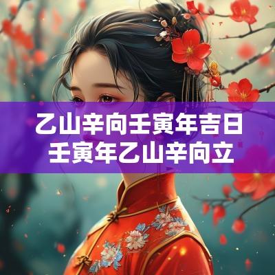 乙山辛向壬寅年吉日 壬寅年乙山辛向立碑吉日