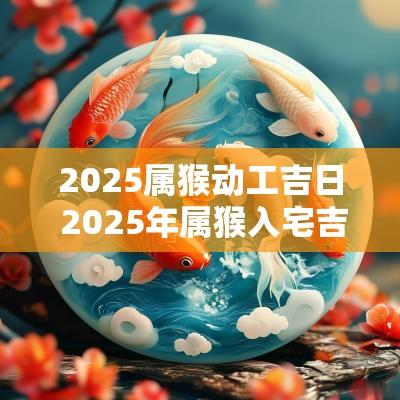 2025属猴动工吉日 2025年属猴入宅吉日查询表