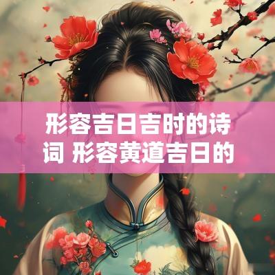形容吉日吉时的诗词 形容黄道吉日的句子