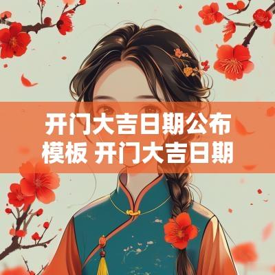 开门大吉日期公布模板 开门大吉日期