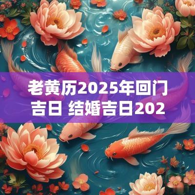 老黄历2025年回门吉日 结婚吉日2025年老黄历查询表