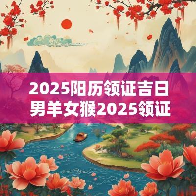 2025阳历领证吉日 男羊女猴2025领证吉日