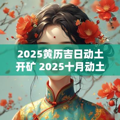 2025黄历吉日动土开矿 2025十月动土吉日