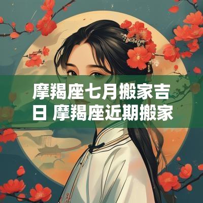 摩羯座七月搬家吉日 摩羯座近期搬家方位吉日