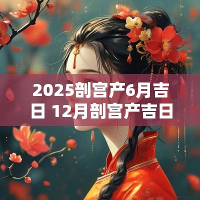2025剖宫产6月吉日 12月剖宫产吉日男孩子