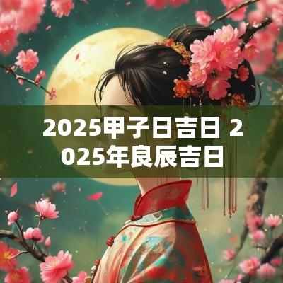 2025甲子日吉日 2025年良辰吉日