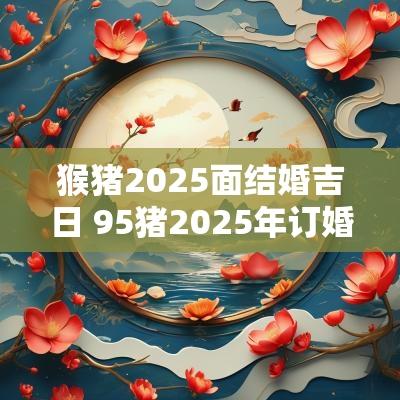 猴猪2025面结婚吉日 95猪2025年订婚吉日