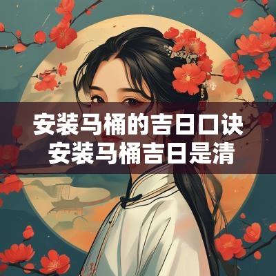 安装马桶的吉日口诀 安装马桶吉日是清明么
