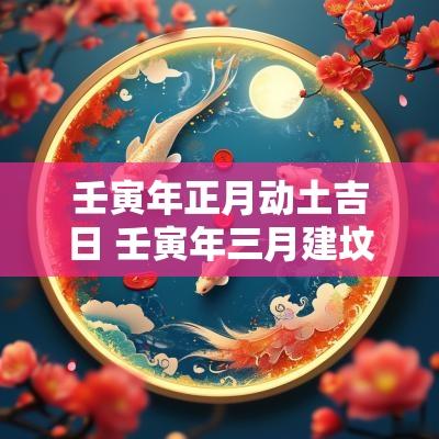 壬寅年正月动土吉日 壬寅年三月建坟动土吉日