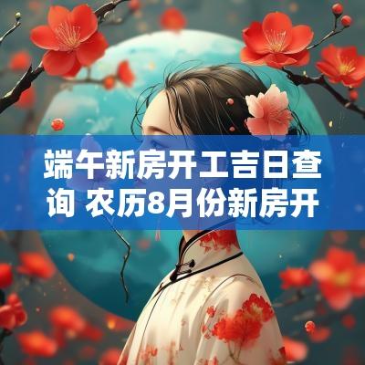 端午新房开工吉日查询 农历8月份新房开工吉日查询