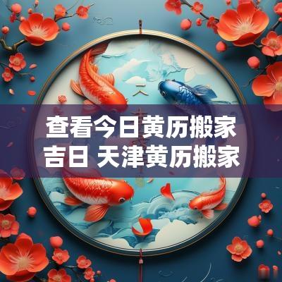 查看今日黄历搬家吉日 天津黄历搬家吉日查询